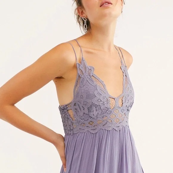 Free People Adella Maxi Dress purple size Medium - Picture 7 of 10